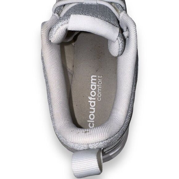 Adidas QT Racer 3.0 Cloudfoam Running Shoes "Grey White" FY8312 Women's 6 - Picture 9 of 11
